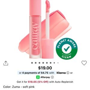 Caliray Zuma Soft Pink Lip Gloss